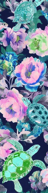 Free turtle bookmark featuring pretty colors turtles